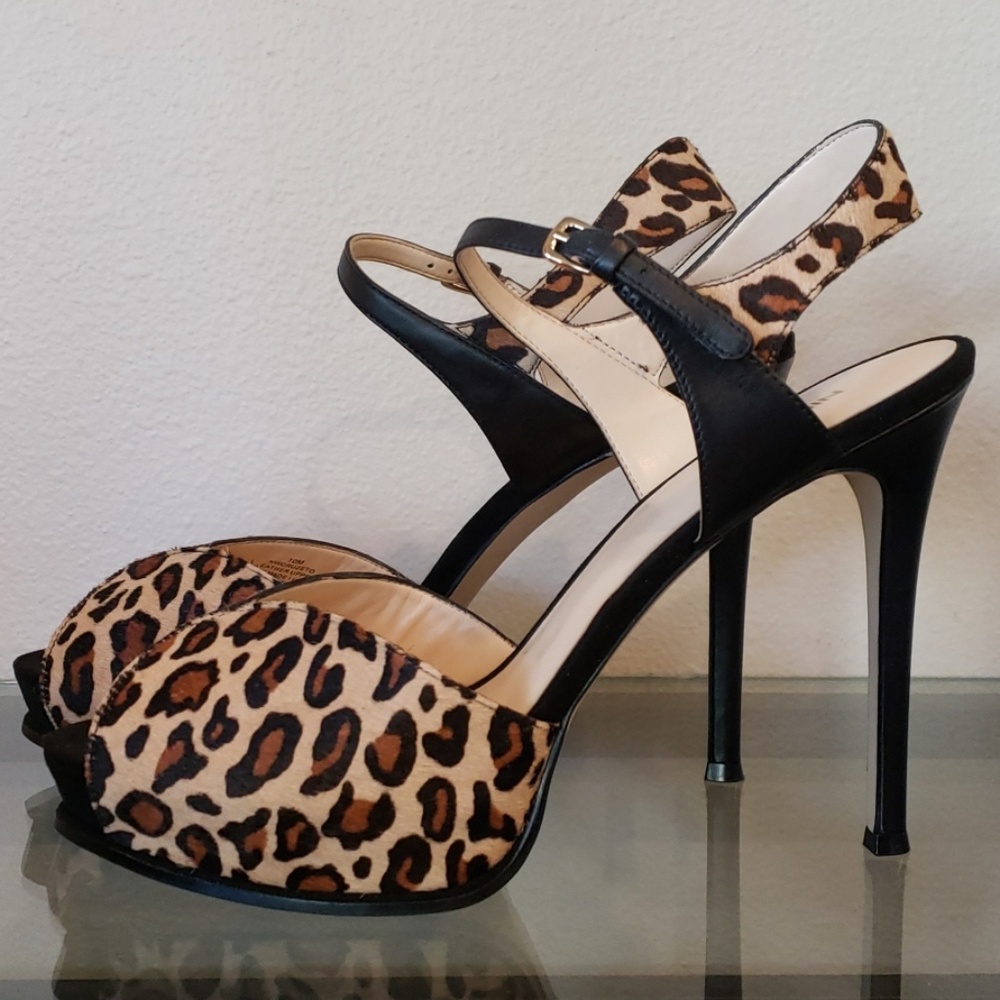 💋Almost New Nine West Cruzeto Leopard heels